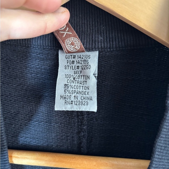 XCVI Mercantile Jacket size Large Black Full Zip Pockets Asymmetrical Lagenlook - Picture 5 of 6